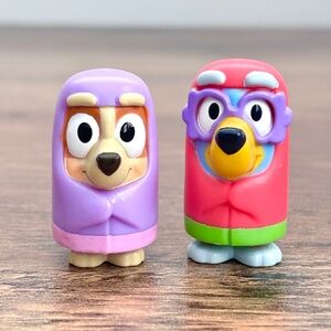 Bluey Bingo Grannies Granny Janet Granny Rita Toy Figures Cake Toppers Set